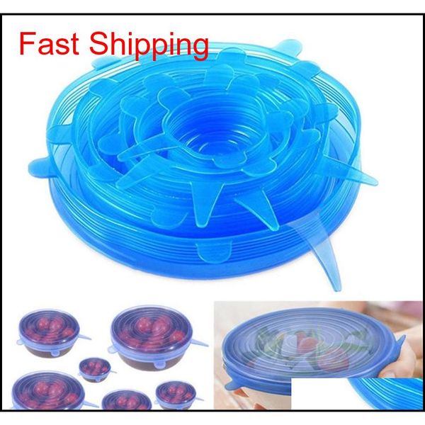 6pcs/set sile stretch suction pot lids reusable fresh keeping wrap universal seal lid pan cover se qylgka my_home2010
6pcs/set sile stretch suction pot lids reusable fresh keeping wrap universal seal lid pan cover se qylgka my_home2010