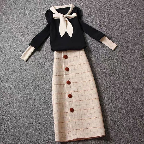 winter two ensemble sweater and fashion woolen skirts define female temperament skirt fine r406 suits ithf, White
winter two ensemble sweater and fashion woolen skirts define female temperament skirt fine r406 suits ithf, White