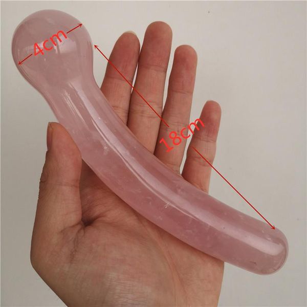 decorative objects & figurines 18cm natural rock rose quartz crystal massage yoni wand toys for healing gift
decorative objects & figurines 18cm natural rock rose quartz crystal massage yoni wand toys for healing gift
