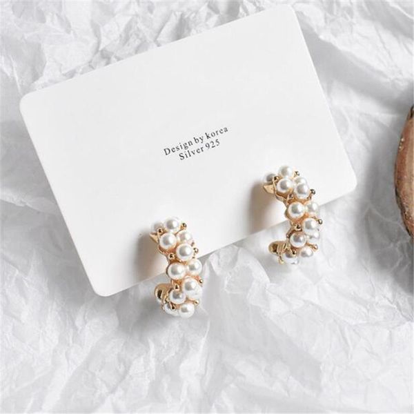 hoop & huggie vintage korean earrings for women girls handmade gold color simulated pearl circle jewelry pendientes gifts, Golden;silver
hoop & huggie vintage korean earrings for women girls handmade gold color simulated pearl circle jewelry pendientes gifts, Golden;silver