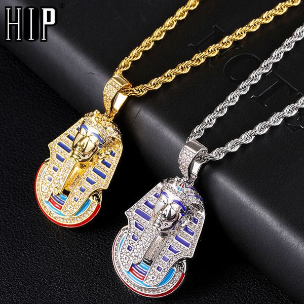 hip hop iced out bling cubic zirconia egyptian pharaoh necklaces & pendants for men rapper jewelry with solid backq0115, Black
hip hop iced out bling cubic zirconia egyptian pharaoh necklaces & pendants for men rapper jewelry with solid backq0115, Black