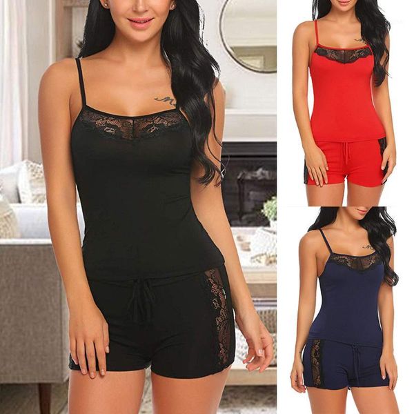 women lingerie sleepwear lace set shorts nightwear camisole sets women nightgown costumes sleepwear1, Black;red
women lingerie sleepwear lace set shorts nightwear camisole sets women nightgown costumes sleepwear1, Black;red