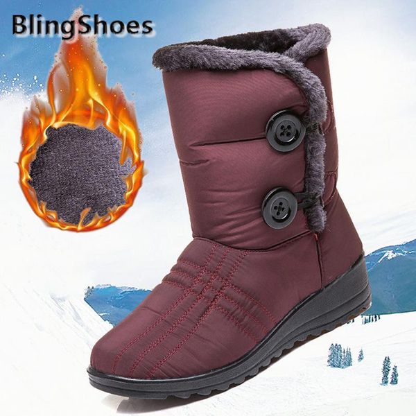 boots 2021 winter women snow female waterproof plush warm buttons mid-calf woman shoes plus size, Black
boots 2021 winter women snow female waterproof plush warm buttons mid-calf woman shoes plus size, Black
