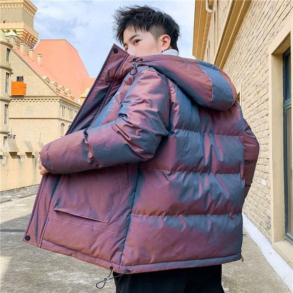 men's bright face loose clothes korean fashion down hooded cotton padded jaet winter bread, Black
men's bright face loose clothes korean fashion down hooded cotton padded jaet winter bread, Black