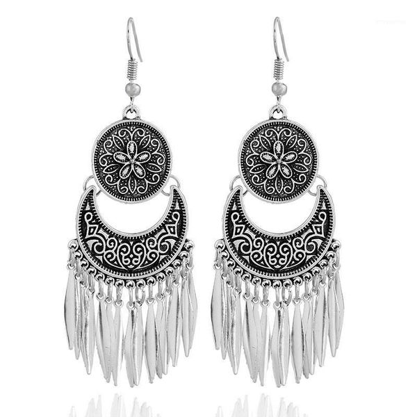 leaf tassel earrings for women 2020 new fashion bohemia ethnic style vintage carved drop earring jewelry pendientes1, Silver
leaf tassel earrings for women 2020 new fashion bohemia ethnic style vintage carved drop earring jewelry pendientes1, Silver
