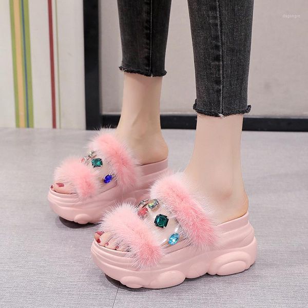 slippers pvc transparent platform wedge women rhinestones furry chunky slides summer sweet sandals 20211, Black
slippers pvc transparent platform wedge women rhinestones furry chunky slides summer sweet sandals 20211, Black