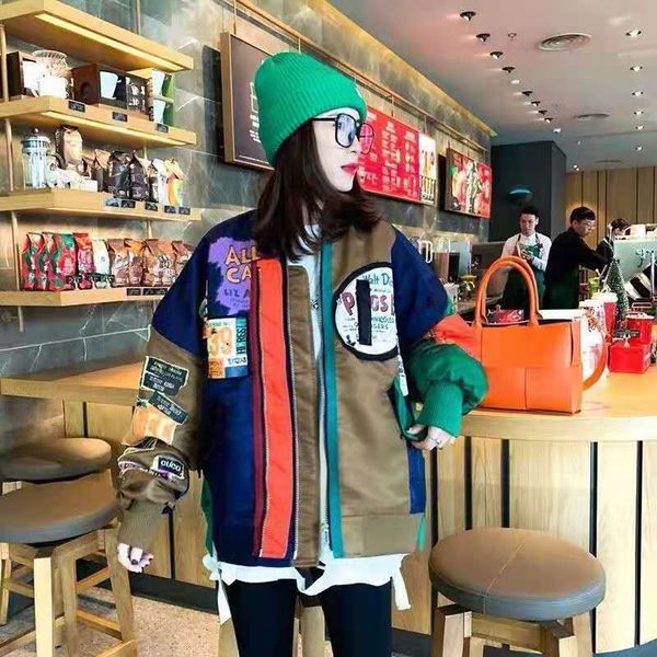autumn winter 2020 new tide patchwork collision color baseball suit foreign style loose clamped cotton thickened jacket of freight m-xl, Black;brown
autumn winter 2020 new tide patchwork collision color baseball suit foreign style loose clamped cotton thickened jacket of freight m-xl, Black;brown