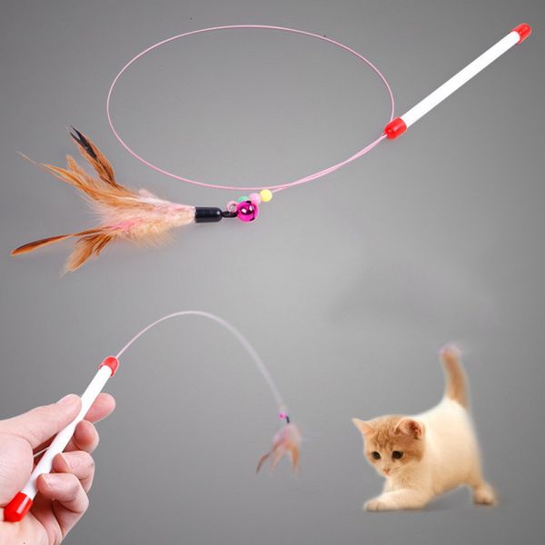 factory price cat wire with bells stick supplies funny pet teaser feather thread toy
factory price cat wire with bells stick supplies funny pet teaser feather thread toy