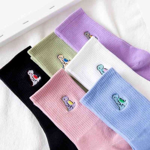 embroidery dinosaur socks fashion woman korea harajuku style kawaii funny cartoon spring autumn female lovely girl, Black;white
embroidery dinosaur socks fashion woman korea harajuku style kawaii funny cartoon spring autumn female lovely girl, Black;white