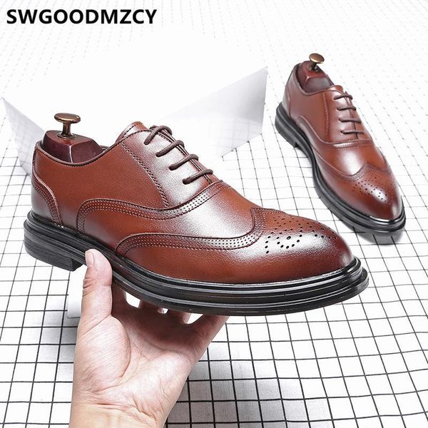 dress shoes leather men classic brown coiffeur brand brogue italian wedding 2021 elevator for ayakkabi1, Black
dress shoes leather men classic brown coiffeur brand brogue italian wedding 2021 elevator for ayakkabi1, Black