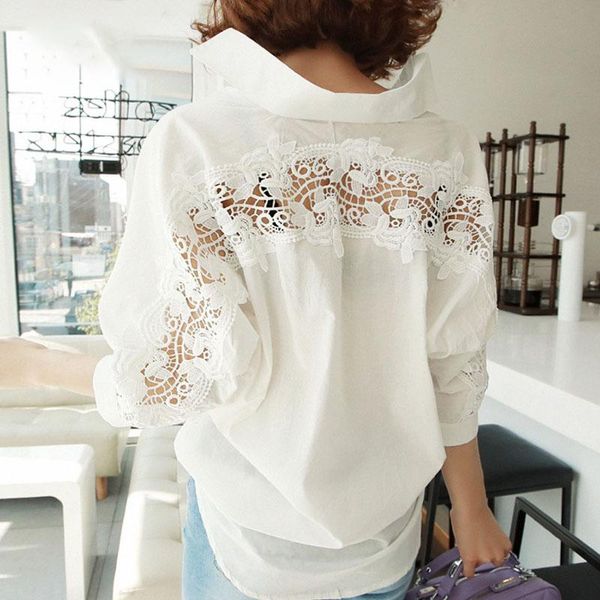 fashion women summer 2020 backless hollow out lace blouse shirt ladies casual loose white office blouse women
fashion women summer 2020 backless hollow out lace blouse shirt ladies casual loose white office blouse women