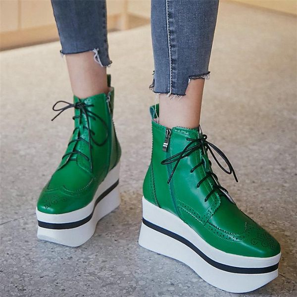 high top punk тренеры женщины из натуральной кожи клинья высокой пятки платформы насосы обувь женщины узелок мода кроссовки повседневная обу, Black
high top punk тренеры женщины из натуральной кожи клинья высокой пятки платформы насосы обувь женщины узелок мода кроссовки повседневная обу, Black