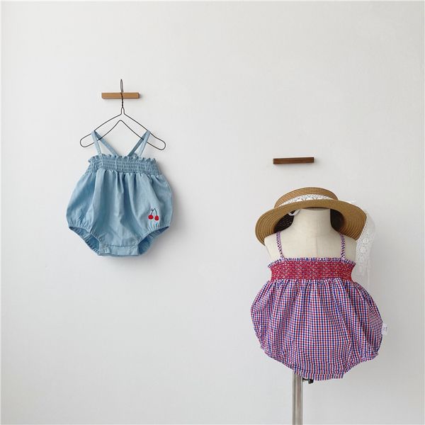 2020 summer sleevless baby girls lace up solid romper cute newborn girl strap jumpsuit cherry playsuit child sunsuit outfits 3m c1021, Blue
2020 summer sleevless baby girls lace up solid romper cute newborn girl strap jumpsuit cherry playsuit child sunsuit outfits 3m c1021, Blue