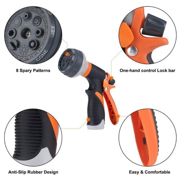 garden hose nozzle watering spray high pressure water sprinkler with 8 patterns 2020 new arrival for home decor
garden hose nozzle watering spray high pressure water sprinkler with 8 patterns 2020 new arrival for home decor