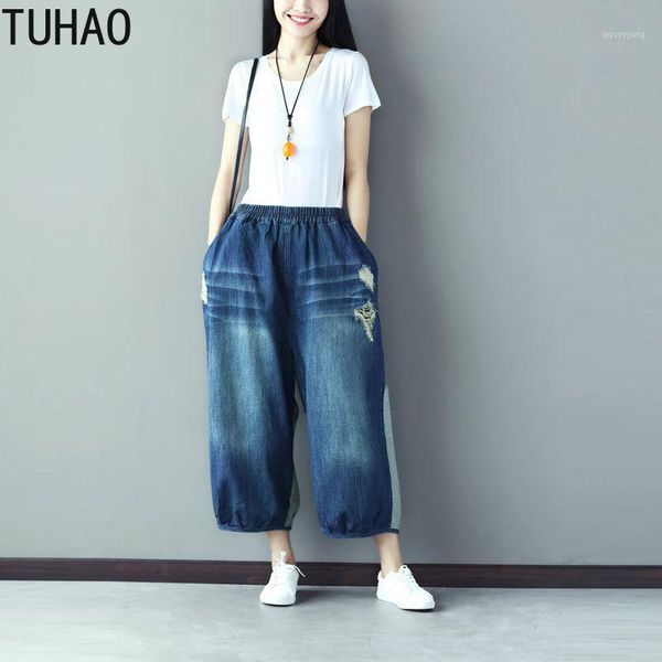women's jeans tuhao plus size vintage casual denim wide leg pants high waist boyfriends ladies loose ripped for women feminino llj1, Blue
women's jeans tuhao plus size vintage casual denim wide leg pants high waist boyfriends ladies loose ripped for women feminino llj1, Blue