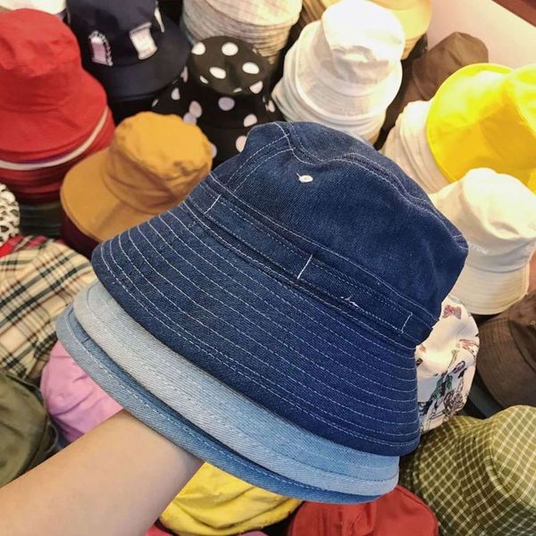 outdoor old fashioned denim big brim sun visor fisherman's female casual versatile basin hat in spring and summer, Blue;gray
outdoor old fashioned denim big brim sun visor fisherman's female casual versatile basin hat in spring and summer, Blue;gray