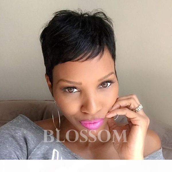 short pixie human hair wigs brazilian short lace front human hair wigs for black women machine made wigs, Black;brown
short pixie human hair wigs brazilian short lace front human hair wigs for black women machine made wigs, Black;brown