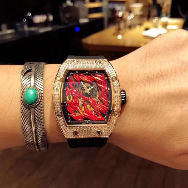 men's high-grade 40mm diamond dial luxury automatic mechanical watch, luminous 2019 new automatic mechanical watch, Slivery;brown
men's high-grade 40mm diamond dial luxury automatic mechanical watch, luminous 2019 new automatic mechanical watch, Slivery;brown