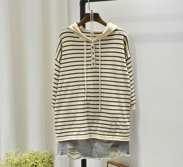 2020 new style literature and art fresh and sweet fashion versatile stripe middle sleeve cap shirt woman 1503 hat shirt hat tsflw ts, White
2020 new style literature and art fresh and sweet fashion versatile stripe middle sleeve cap shirt woman 1503 hat shirt hat tsflw ts, White