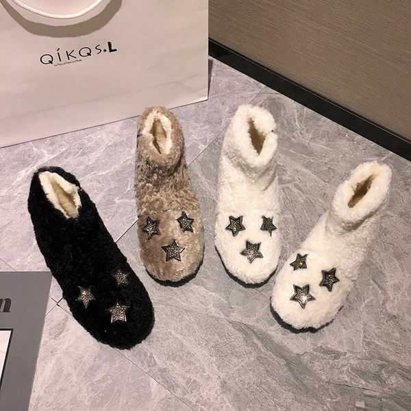 women's shoes snow boots 2020 new fashion plush warm flat zipper short boots cotton shoes, Black
women's shoes snow boots 2020 new fashion plush warm flat zipper short boots cotton shoes, Black