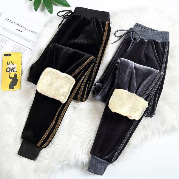 women's pants & capris 2021 autumn winter thick trousers woman fashion warm loose harem women plus size lamb wool high-waisted, Black;white
women's pants & capris 2021 autumn winter thick trousers woman fashion warm loose harem women plus size lamb wool high-waisted, Black;white