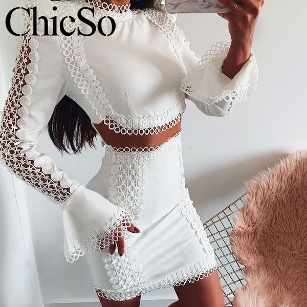 missychilli lace white bodycon women elegant two piece flare sleeve s summer short party beach dress festa y200805, Black;pink
missychilli lace white bodycon women elegant two piece flare sleeve s summer short party beach dress festa y200805, Black;pink