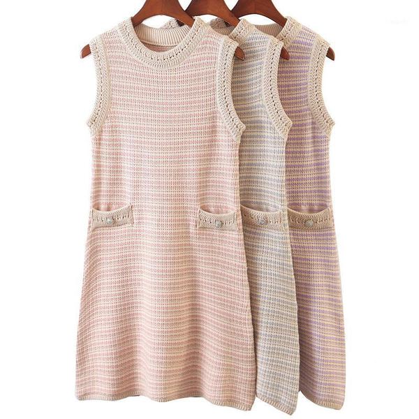 novalya summer sweet o neck dresses women fashion knitted pockets dress women elegant sleeveless mini dresses female ladies hy1, Black;gray
novalya summer sweet o neck dresses women fashion knitted pockets dress women elegant sleeveless mini dresses female ladies hy1, Black;gray