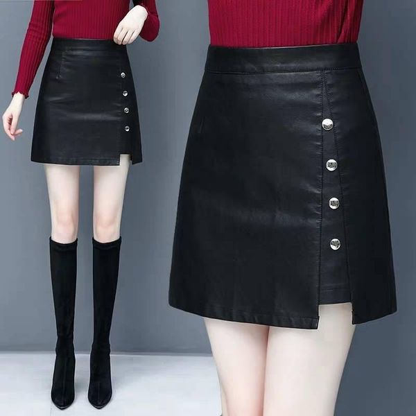 skirts women's leather solid black package hip skirt woman 2021 winter office uniform empire split plus size
skirts women's leather solid black package hip skirt woman 2021 winter office uniform empire split plus size