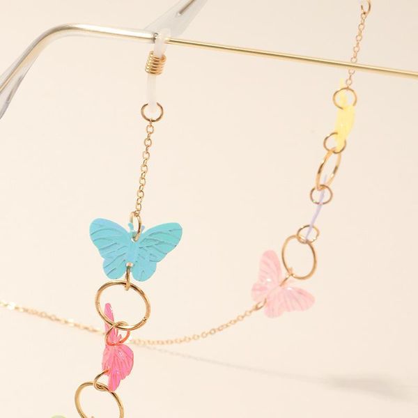 2020 chic candy colored sequined butterfly eyeglasses chain retro simple gold color metal chain nonskid chain sunglasses strap h bbynna
2020 chic candy colored sequined butterfly eyeglasses chain retro simple gold color metal chain nonskid chain sunglasses strap h bbynna
