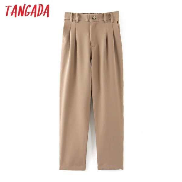 tangada fashion women khaki suit pants trousers pockets pleated waist pocket office lady long pants pantalon qb30 y200114, Black;white
tangada fashion women khaki suit pants trousers pockets pleated waist pocket office lady long pants pantalon qb30 y200114, Black;white