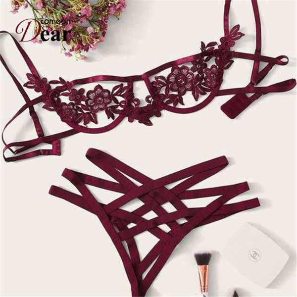 comeondear lace bra set straps women hollow out costumes xl black lingerie set transparent bra + panty open crotch rb80854 c1114, Red;black
comeondear lace bra set straps women hollow out costumes xl black lingerie set transparent bra + panty open crotch rb80854 c1114, Red;black