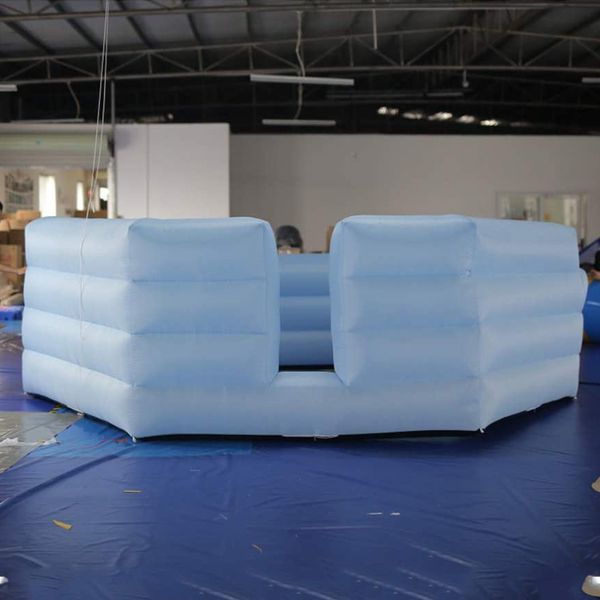 pvc 15ft inflatable gaga ball pit light blue gagaball court with electric air blower for outdoor indoor family school activity games play
pvc 15ft inflatable gaga ball pit light blue gagaball court with electric air blower for outdoor indoor family school activity games play