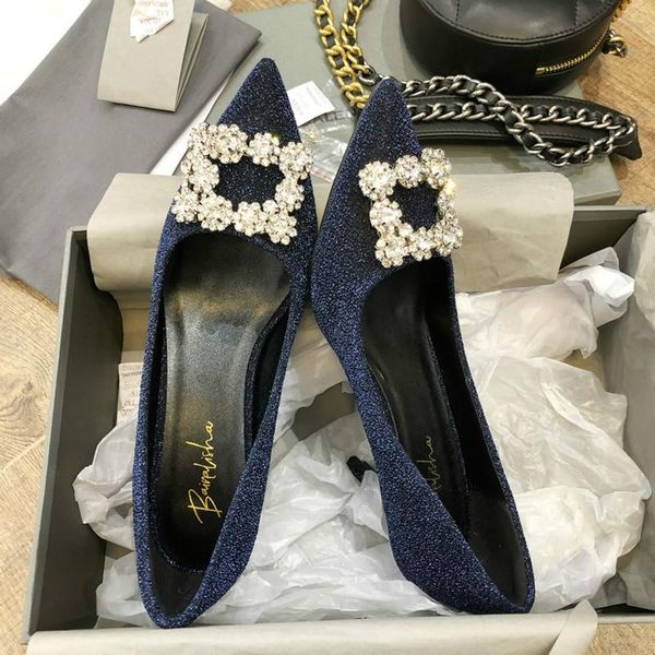 dress shoes classic rhinestone decor women high-heeled square buckle crystal shallow luxury designer thin heels pumps, Black
dress shoes classic rhinestone decor women high-heeled square buckle crystal shallow luxury designer thin heels pumps, Black