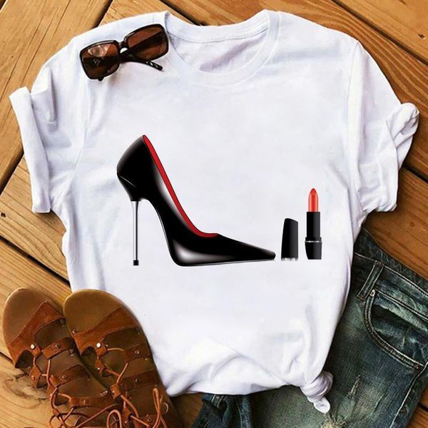 watercolor high heels shoes print t shirt femme hipster streetwear t shirt women 90s punk shirt girl casual, White
watercolor high heels shoes print t shirt femme hipster streetwear t shirt women 90s punk shirt girl casual, White