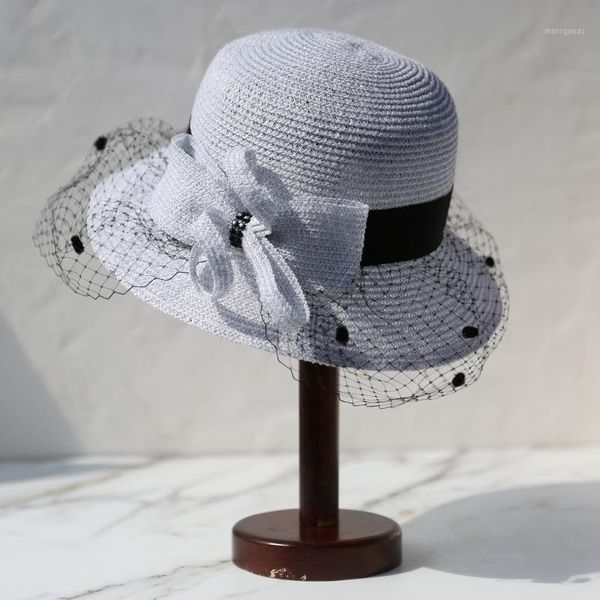 wide brim hats summer sun with lace visor caps straw hat female travel folding uv protection bowknot for women large caps1, Blue;gray
wide brim hats summer sun with lace visor caps straw hat female travel folding uv protection bowknot for women large caps1, Blue;gray