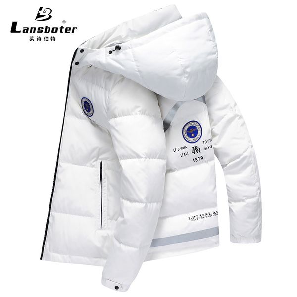 2021 short lansboter men's suit with warm youth hood autumn and winter white duck down feather coat d d8l3, Black
2021 short lansboter men's suit with warm youth hood autumn and winter white duck down feather coat d d8l3, Black