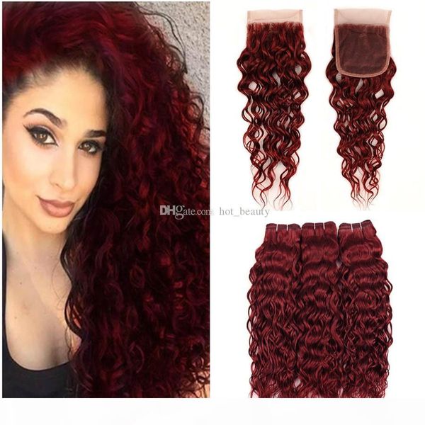 99j wine red human пучки волос с кружевом закрытие burgundy волна воды extensions волос с 4x4 lace top closure 4шт лот, Black
99j wine red human пучки волос с кружевом закрытие burgundy волна воды extensions волос с 4x4 lace top closure 4шт лот, Black
