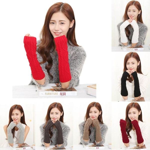 five fingers gloves 1 pair autumn winter women solid color warm knitting wool mittens arm warmer ladies girls long fingerless glove h, Blue;gray
five fingers gloves 1 pair autumn winter women solid color warm knitting wool mittens arm warmer ladies girls long fingerless glove h, Blue;gray
