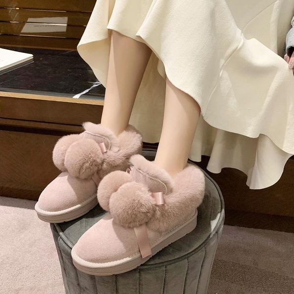 мех snow boots женщины suede плоский ботильоны симпатичные hairball зимний теплый плюшевые женщины короткие ботильоны 2020 zapatos mujer, Black
мех snow boots женщины suede плоский ботильоны симпатичные hairball зимний теплый плюшевые женщины короткие ботильоны 2020 zapatos mujer, Black