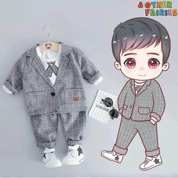 clothing sets baby boy clothes pure cotton children's plaid gentleman wedding flower girl handsome suit three-piece suit1, White
clothing sets baby boy clothes pure cotton children's plaid gentleman wedding flower girl handsome suit three-piece suit1, White