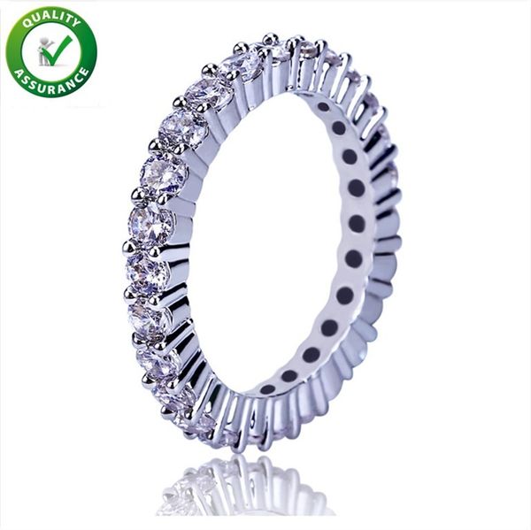 engagement rings for women hip hop designer jewelry diamond wedding midi ring micro paved cz finger ring for love luxury fashion accessories, Silver