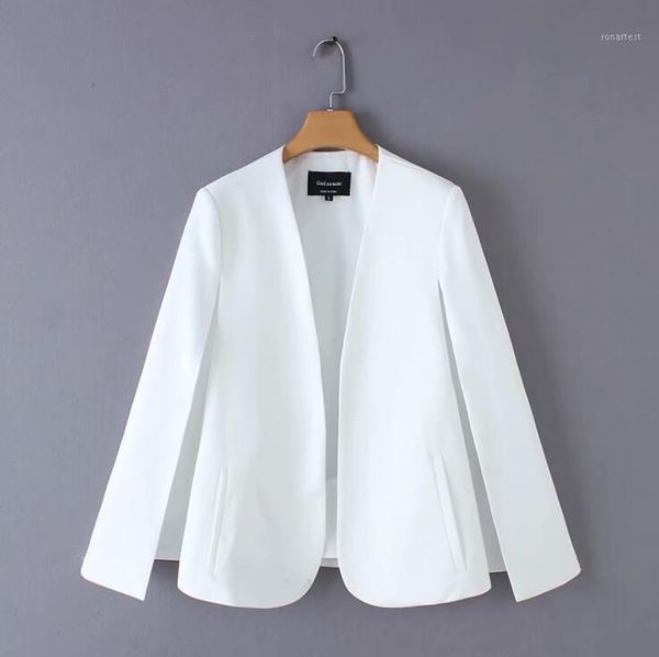 split design women cloak suit coat casual lady black and white jacket fashion streetwear loose outerwear 1, Black;brown
split design women cloak suit coat casual lady black and white jacket fashion streetwear loose outerwear 1, Black;brown