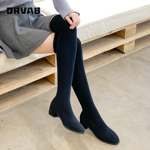 women boots 2020 new fashion socks boots long slip-on shoes woman over the knee ladies slim thigh high, Black
women boots 2020 new fashion socks boots long slip-on shoes woman over the knee ladies slim thigh high, Black