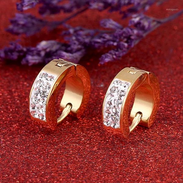 stud 3 colors round crystal earrings rhinestone gold color stainless steel for women jewelry1, Golden;silver
stud 3 colors round crystal earrings rhinestone gold color stainless steel for women jewelry1, Golden;silver