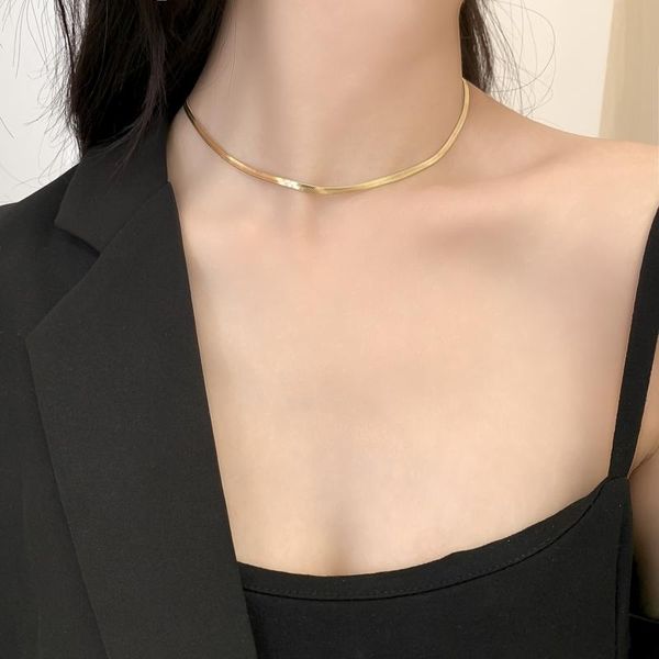 vnox elegant 3/4mm women snake chain gold tone herringbone link chain chokers solid metal stainless steel candid party jewelry, Silver
vnox elegant 3/4mm women snake chain gold tone herringbone link chain chokers solid metal stainless steel candid party jewelry, Silver