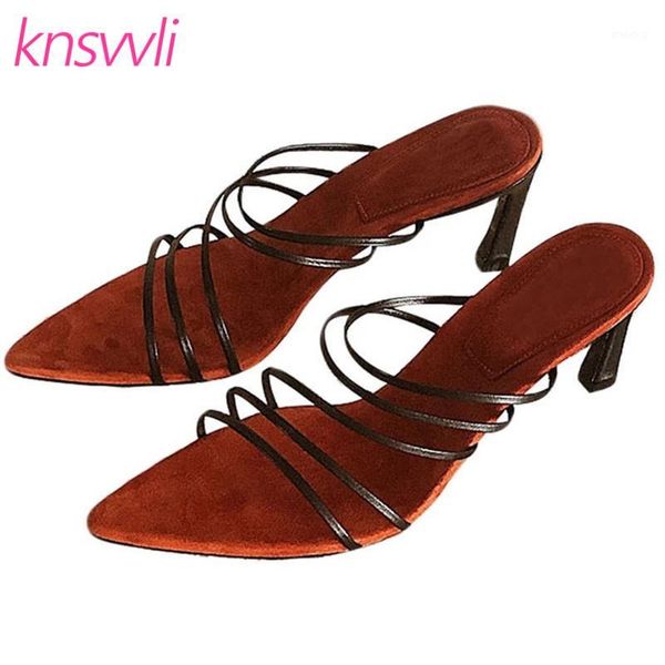 slippers pointy toe mules high heels women sandals runway leather narrow band gladiator summer shoes ladies slides brand woman1, Black
slippers pointy toe mules high heels women sandals runway leather narrow band gladiator summer shoes ladies slides brand woman1, Black