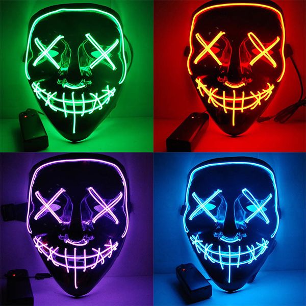 halloween led mask purge election mascara costume dj party light up masks glow in dark 10 colors to choose
halloween led mask purge election mascara costume dj party light up masks glow in dark 10 colors to choose