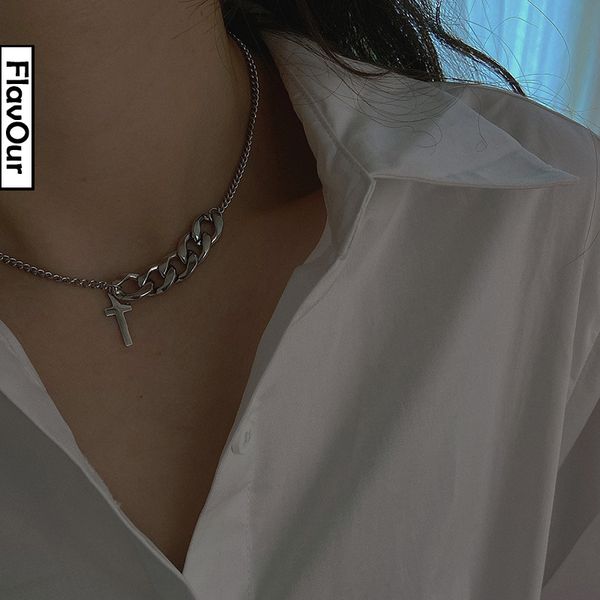 thick cross necklace female minority ins personality hip hop titanium steel boxer clavicle chain man, Silver
thick cross necklace female minority ins personality hip hop titanium steel boxer clavicle chain man, Silver
