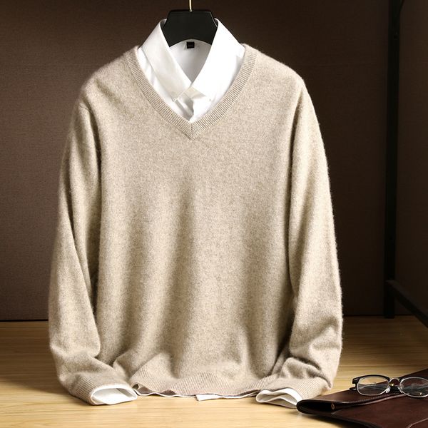 zocept cashmere sweaters men v-neck smart casual all-match pullovers worsted cashmere knitted solid color warm sweater 201203, White;black
zocept cashmere sweaters men v-neck smart casual all-match pullovers worsted cashmere knitted solid color warm sweater 201203, White;black