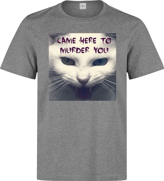 sport 2019 new summer men fashion came here to murder you feral cat art men's (woman's available) grey t shirt tee shirt
sport 2019 new summer men fashion came here to murder you feral cat art men's (woman's available) grey t shirt tee shirt